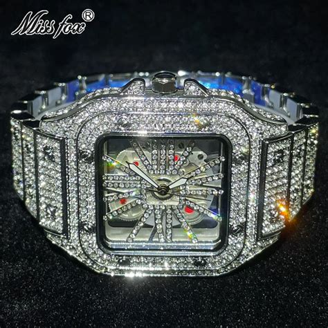 fake ice watches|best moissanite watches.